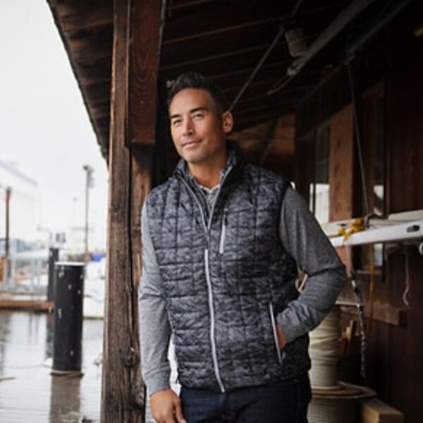 Cutter & Buck Rainier PrimaLoft® Mens Eco Insulated Full Zip Printed Puffer Vest Thumbnail