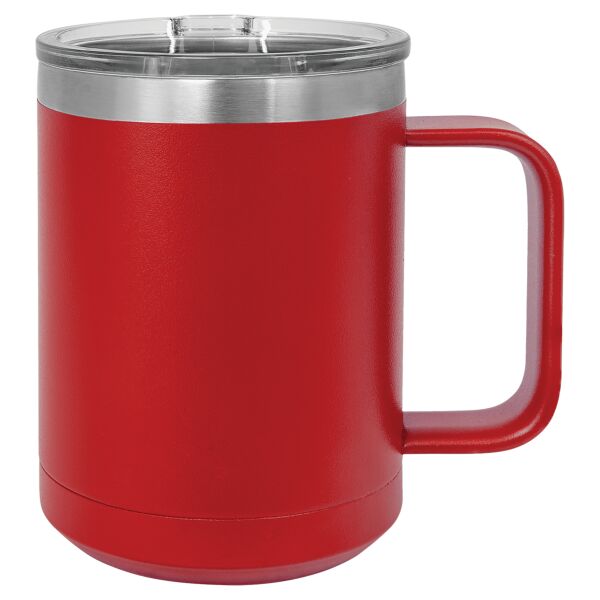Polar Camel 15 oz. Red Vacuum Insulated Mug with Slider Lid Thumbnail