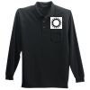 Long Sleeve Silk Touch Polo with Pocket Thumbnail