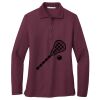 Ladies Silk Touch Long Sleeve Polo Thumbnail