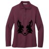 Ladies Silk Touch Long Sleeve Polo Thumbnail